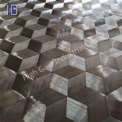 Brethyn Ffibr Carbon Triaxial 3D