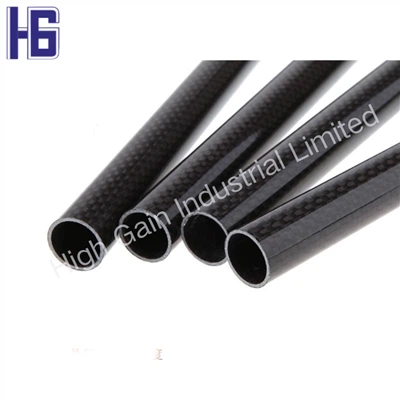 Tiwb carbon ffibr gwydr